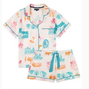 NWT Katie Kime San Antonio Short Set Pajamas Size Medium